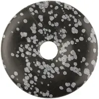 Ruben Robijn Donut 3 cm obsidiaan sneeuwvlok 1st -