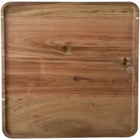 Cosy & Trendy Houten dienblad met opstaande rand 26 x 26 cm vierkant - Dienbladen