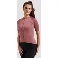 Rogelli Essential II Dames Korte Mouw Fietsshirt - Lange Rits - Roze