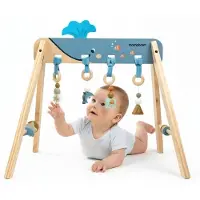 Mamabrum Houten Baby Gym Montessori – Oceaan Thema – Sensorische Speelboog voor Baby’s