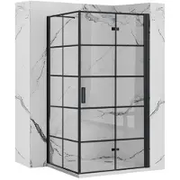 REA Molier Black 80x90 Douchewand