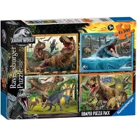 Ravensburger Jurassic World Puzzel 4x100 Stukjes