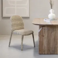 Giga Meubel Eetkamerstoel Mia Taupe Chenille