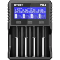 XTAR VX4 V2 4-slots oplader voor Li-ion / LiFePO4 / Ni-Mh Batterijen
