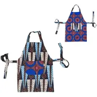 Maame Tumi Dubbelzijdig kookschort | Perfect cadeau | Fairtrade | Keukenschort | Goed doel | | Handgemaakt in Ghana | Kleurrijk keukenschort met dubbelzijdige print