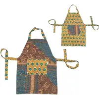 Maame Tumi Dubbelzijdig kookschort | Cadeautip | Fairtrade | Kookschort | Goed doel | | Handgemaakt in Ghana | Kleurrijk schort | Goed doel | Handgemaakt in Ghana