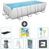Bestway Power Steel Rechthoekig - 488x244x122 cm - 6-delig S607