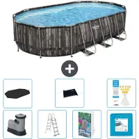 Bestway Power Steel Ovaal - 610x366x122 cm - 6-delig - Model S621