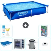 Bestway Steel Pro, rechthoekig zwembad - 221x150x43 cm - 5-delig, model S106