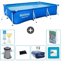 Bestway Steel Pro, rechthoekig zwembad - 300x201x66 cm - 5-delig, model S340