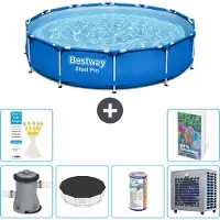 Bestway Steel Pro, ronde opblaasbare zwembad - 366x76 cm - 5-delig, model S203