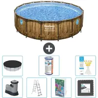 Bestway Power Steel Ronde Zwembad - 488x122 cm - 6-delig - Model S563