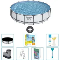 Bestway Steel Pro MAX, ronde opblaasbare zwembad - 549x122 cm - 6-delig, model S532