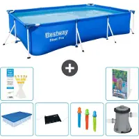Bestway Steel Pro, rechthoekig zwembad - 300x201x66 cm - 5-delig, model S37