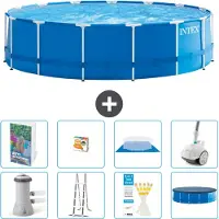 Intex Framezwembad, rond - 457x122 cm - 7-delig, model S590