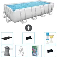 Bestway Power Steel Rechthoekig zwembad - 488x244x122 cm - 6-delig - Model S562