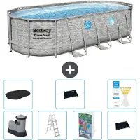 Bestway Power Steel Ovaal - 549x274x122 cm - 6-delig - Model S562