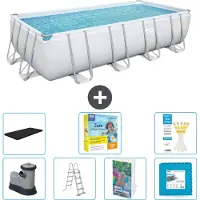 Bestway Power Steel Rechthoekig zwembad - 549x274x122 cm - 6-delig - Model S566