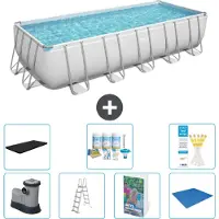 Bestway Power Steel Rechthoekig zwembad - 640x274x132 cm - 6-delig - Model S599