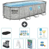 Bestway Power Steel Ovaal - 549x274x122 cm - 6-delig - Model S548