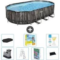 Bestway Power Steel Ovaal - 610x366x122 cm - 6-delig - Model S582