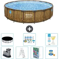 Bestway Power Steel Ronde Zwembad - 549x122 cm - 6-delig - Model S548