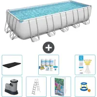 Bestway Power Steel Rechthoekig zwembad - 640x274x132 cm - 6-delig - Model S548