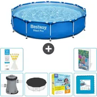 Bestway Steel Pro, ronde opblaasbare zwembad - 366x76 cm - 5-delig, model S276