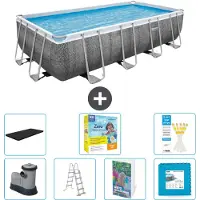Bestway Power Steel Rechthoekig zwembad - 549x274x122 cm - 6-delig - Model S566