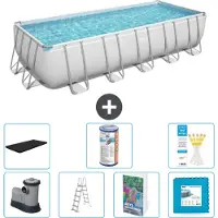 Bestway Power Steel Rechthoekig zwembad - 640x274x132 cm - 6-delig - Model S602