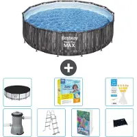 Bestway Steel Pro MAX, ronde opblaasbare zwembad - 427x107 cm - 6-delig, model S582