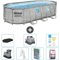 Bestway Power Steel Ovaal - 549x274x122 cm - 6-delig - Model S649