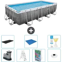 Bestway Power Steel Rechthoekig zwembad - 549x274x122 cm - 6-delig - Model S596