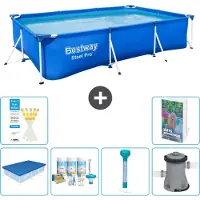 Bestway Steel Pro, rechthoekig zwembad - 300x201x66 cm - 5-delig, model S52