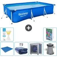 Bestway Steel Pro, rechthoekig zwembad - 300x201x66 cm - 5-delig, model S124
