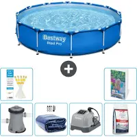 Bestway Steel Pro, ronde opblaasbare zwembad - 366x76 cm - 5-delig, model S329