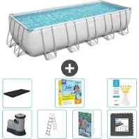 Bestway Power Steel Rechthoekig zwembad - 640x274x132 cm - 6-delig - Model S607