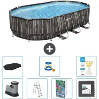Bestway Power Steel Ovaal - 610x366x122 cm - 6-delig - Model S525