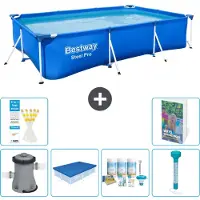 Bestway Steel Pro, rechthoekig zwembad - 300x201x66 cm - 5-delig, model S226