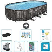 Bestway Power Steel Ovaal - 610x366x122 cm - 6-delig - Model S536