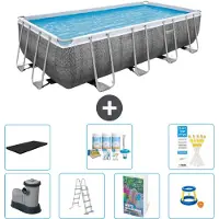 Bestway Power Steel Rechthoekig zwembad - 549x274x122 cm - 6-delig - Model S548