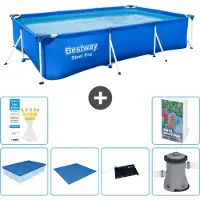 Bestway Steel Pro, rechthoekig zwembad - 300x201x66 cm - 5-delig, model S40