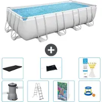 Bestway Power Steel Rechthoekig - 488x244x122 cm - 6-delig - Model S559