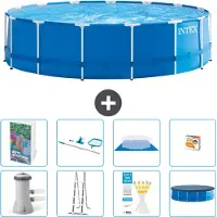 Intex Framezwembad, rond - 457x122 cm - 7-delig, model S647