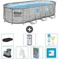Bestway Power Steel Ovaal - 549x274x122 cm - 6-delig - Model S602