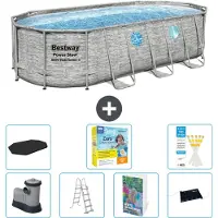 Bestway Power Steel Ovaal - 549x274x122 cm - 6-delig - Model S582