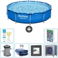 Bestway Steel Pro, ronde opblaasbare zwembad - 366x76 cm - 5-delig, model S190