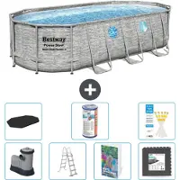 Bestway Power Steel Ovaal - 549x274x122 cm - 6-delig - Model S563