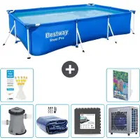 Bestway Steel Pro, rechthoekig zwembad - 300x201x66 cm - 5-delig, model S190