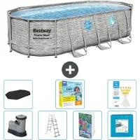 Bestway Power Steel Ovaal - 549x274x122 cm - 6-delig - Model S566